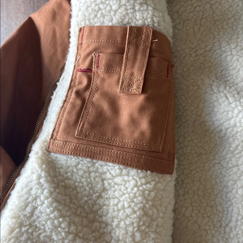 EDDIE BAUER Multi Pocket Berber Lined Jacket